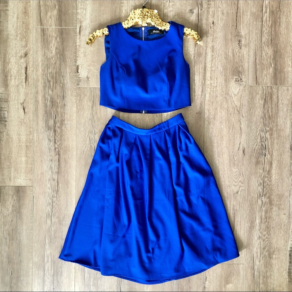 Lulus Exclusive! Cobalt Blue Two-Piece Dress